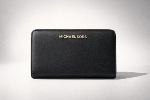 Vist Large View of Product Image Which is Used Michael Michael Kors Leather Wallet