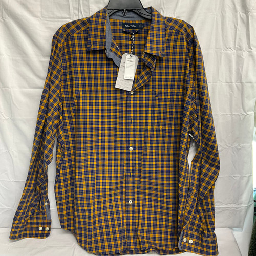 Vist Large View of Product Image Which is Used Nautica Mens Long Sleeve Top XL/17-17.5