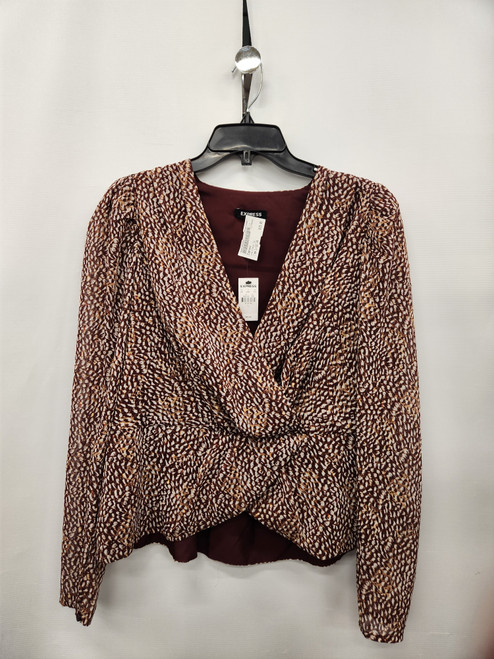 Used Express Long Sleeve Top L-12/14 60027-S001383343 Vist Large View of Product Image Which is Used Express Long Sleeve Top L-12/14