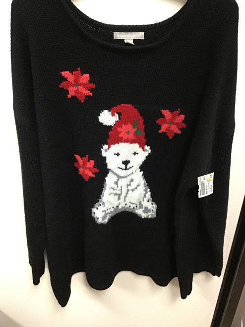 Vist Large View of Product Image Which is Used Woman Within Lightweight Sweater 3X-22