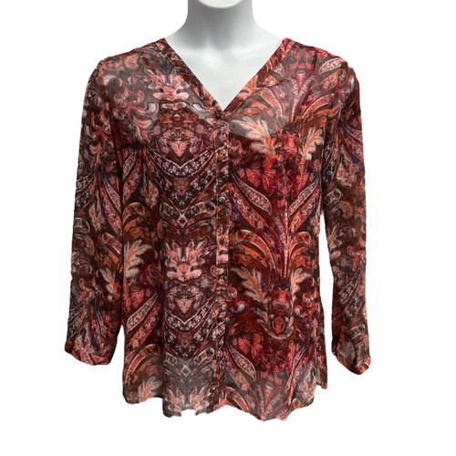 Used Soft Surroundings Long Sleeve Top M-8/10 60105-S000261911 Vist Large View of Product Image Which is Used Soft Surroundings Long Sleeve Top M-8/10