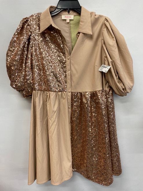 Vist Large View of Product Image Which is Used Peach Love Short Dress F M-8/10