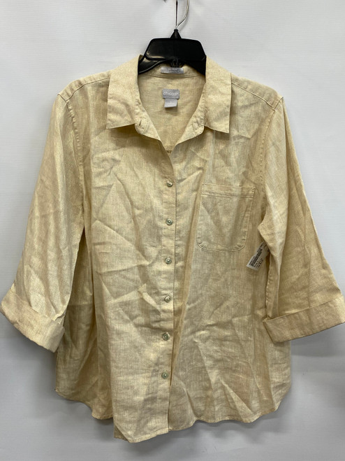 Used Chico's Long Sleeve Top XL-16 60072-S000537164 Vist Large View of Product Image Which is Used Chico's Long Sleeve Top XL-16