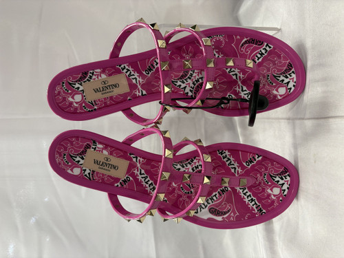 Used Valentino Flip Flops 12 60067-S000767509 Vist Large View of Product Image Which is Used Valentino Flip Flops 12