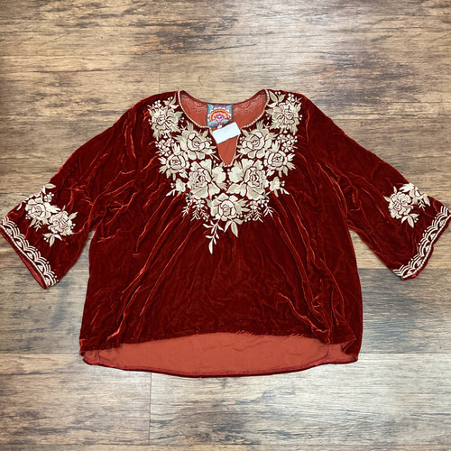 Used Johnny Was Long Sleeve Top L-12/14 60004-S000635471 Vist Large View of Product Image Which is Used Johnny Was Long Sleeve Top L-12/14