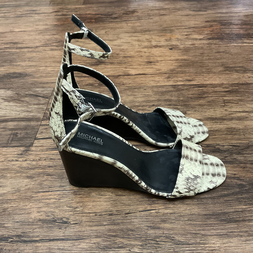 Used Michael Michael Kors Wedge Sandals 8 60004-S000635511 Vist Large View of Product Image Which is Used Michael Michael Kors Wedge Sandals 8