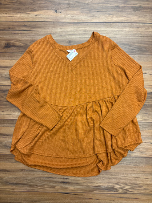 Vist Large View of Product Image Which is Used Terra & Sky Lightweight Sweater 1X-18