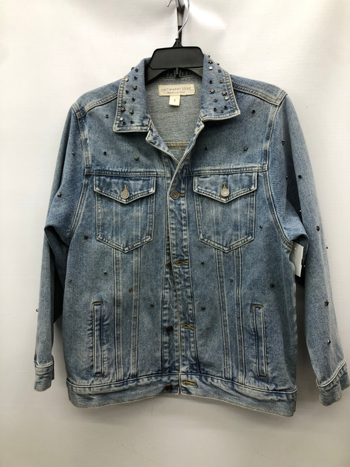 Vist Large View of Product Image Which is Used Salt water Luxe  Denim Jacket S-4/6