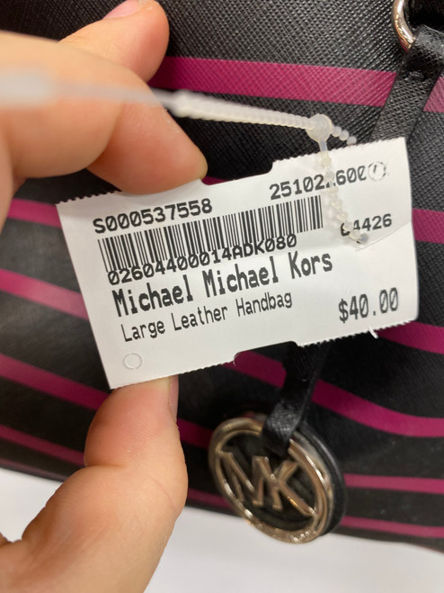 Vist Large View of Product Image Which is Used Michael Michael Kors Large Leather Handbag
