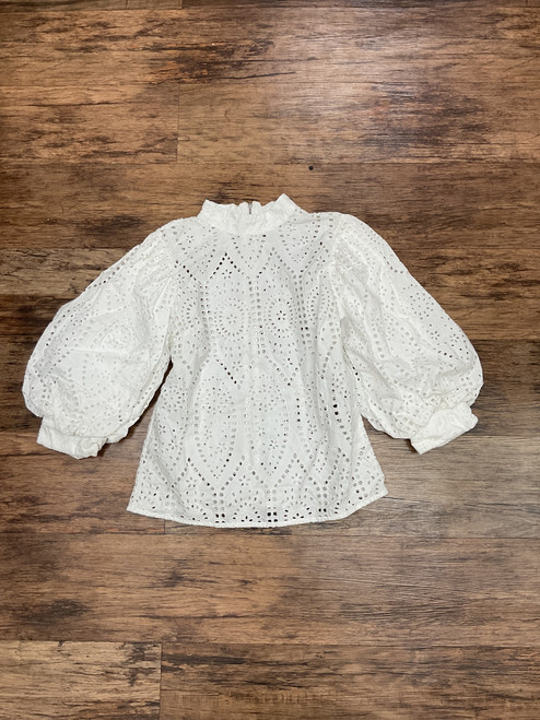 Used Ganni Long Sleeve Top M-8/10 60004-S000635739 Vist Large View of Product Image Which is Used Ganni Long Sleeve Top M-8/10