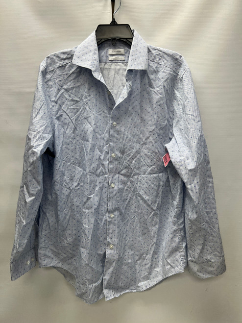 Vist Large View of Product Image Which is Used Calvin Klein Mens Long Sleeve Top L/16-16.5