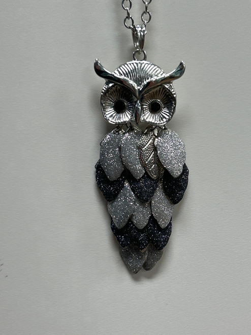Vist Large View of Product Image Which is Used Owl Necklace & Earring set mtp