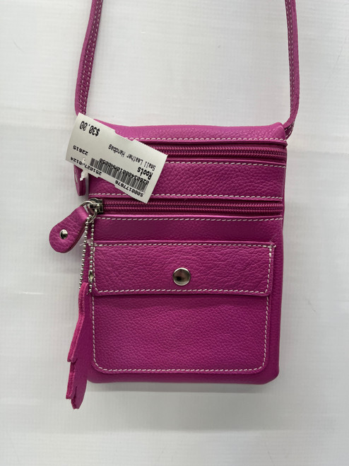Used Roots Small Leather Handbag 60124-S000177676 Vist Large View of Product Image Which is Used Roots Small Leather Handbag