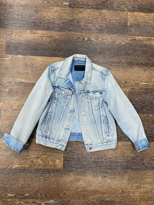 Vist Large View of Product Image Which is Used All Saints Denim Jacket S-4/6