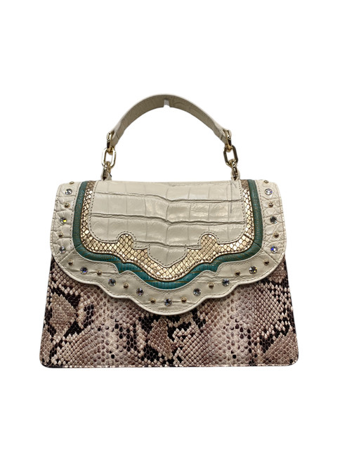 Used Brahmin Large Leather Handbag 60017-S001086116 Vist Large View of Product Image Which is Used Brahmin Large Leather Handbag