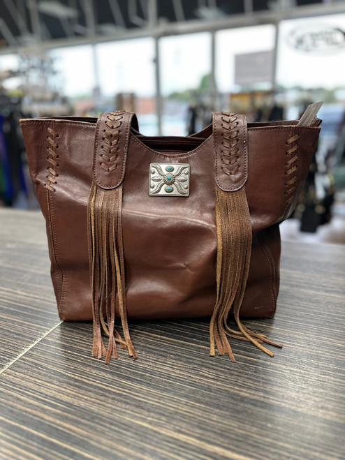 Vist Large View of Product Image Which is Used Unbranded Large Leather Handbag