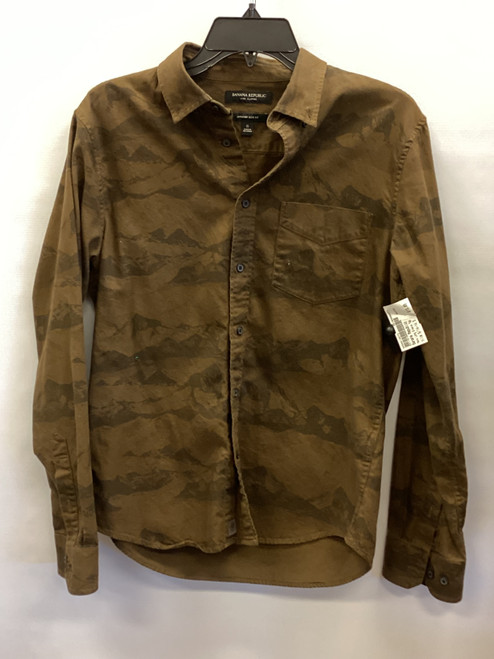 Vist Large View of Product Image Which is Used Banana Republic Mens Long Sleeve Top S/14-14.5