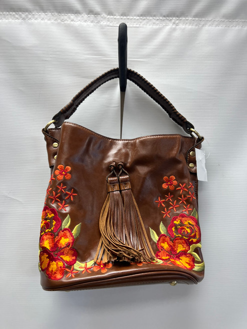 Vist Large View of Product Image Which is Used Patricia Nash Large Leather Handbag