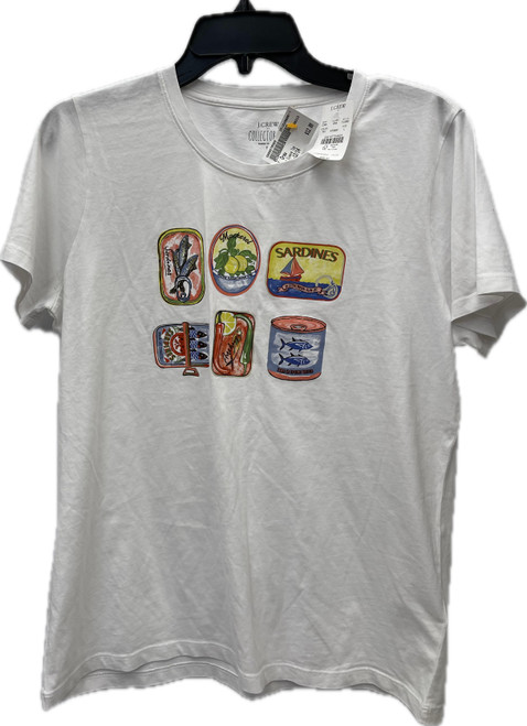 Vist Large View of Product Image Which is Used Fisherman Core J. Crew Short Sleeve Top L-12/14