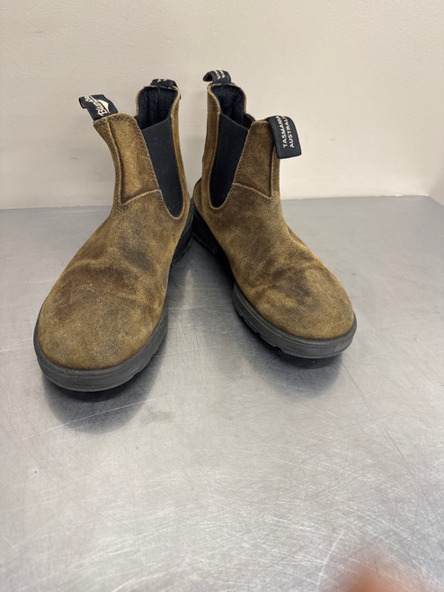 Vist Large View of Product Image Which is Used Brown Suede Blundstone Mens Boots 9