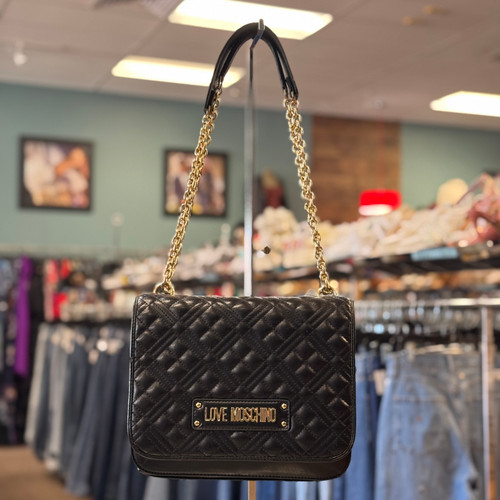 Vist Large View of Product Image Which is Used Love Moschino Small Leather Handbag