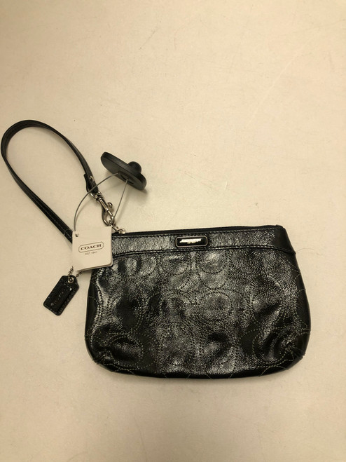 Vist Large View of Product Image Which is Used Coach Leather Wristlet