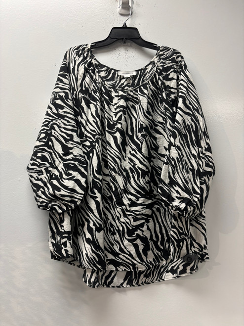 Vist Large View of Product Image Which is Used Addition Elle Short Sleeve Top 3X-22