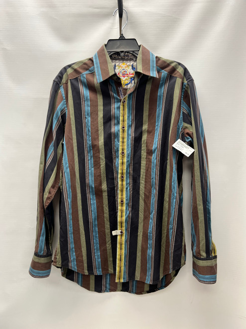 Vist Large View of Product Image Which is Used Robert Graham Mens Long Sleeve Top M/15-15.5