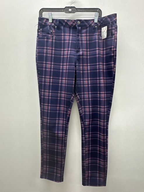 Vist Large View of Product Image Which is Used Purple Plaid Anthropologie Avec Les Filles Casual Pant L 12-14/31-32
