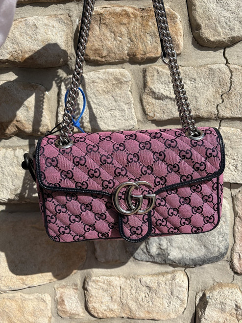 Vist Large View of Product Image Which is Used Gucci Marmont Should Bag