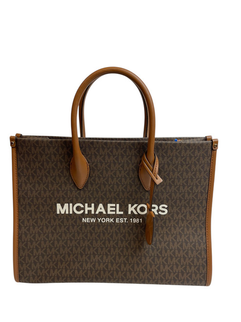 Vist Large View of Product Image Which is Used Michael Michael Kors Large Leather Handbag