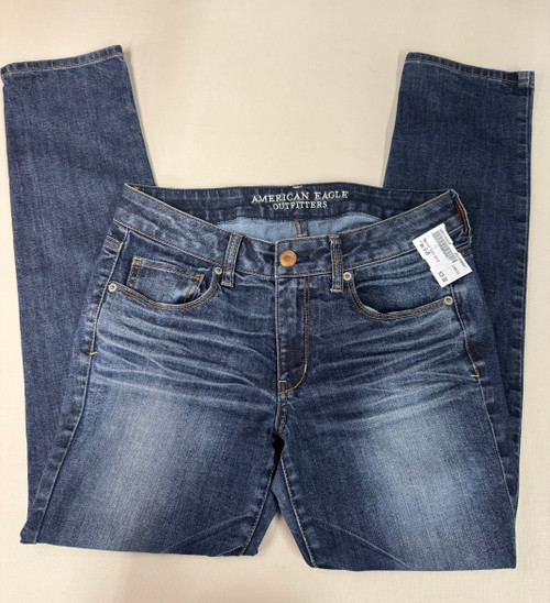 Vist Large View of Product Image Which is Used American Eagle Skinny Denim 8-29