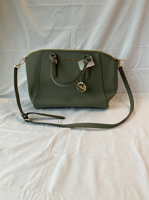 Vist Large View of Product Image Which is Used Michael Michael Kors Large Leather Handbag