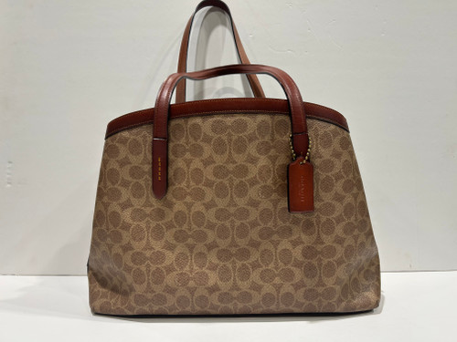 Vist Large View of Product Image Which is Used Coach Xlarge Leather Handbag