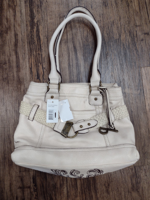 Vist Large View of Product Image Which is Used Boc Large Leather Handbag