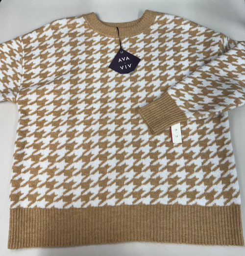 Vist Large View of Product Image Which is Used Ava & Viv Heavyweight Sweater 1X-18