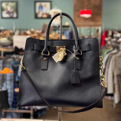 Vist Large View of Product Image Which is Used Michael Michael Kors Small Leather Handbag