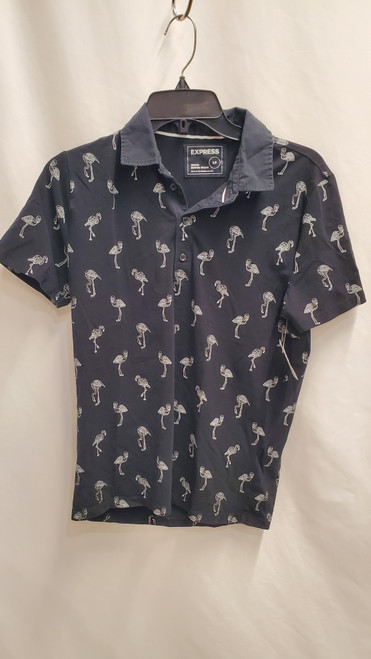 Vist Large View of Product Image Which is Used Express Mens Short Sleeve Top S/14-14.5