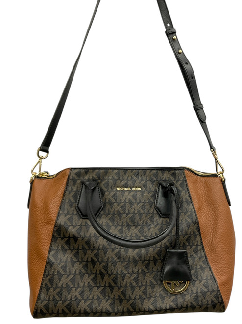 Vist Large View of Product Image Which is Used Michael Kors Large Leather Handbag