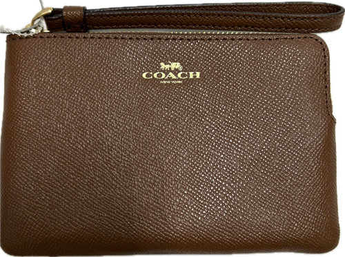 Vist Large View of Product Image Which is Used Coach Leather Wristlet