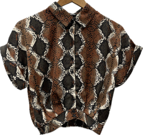 Vist Large View of Product Image Which is Used Steve Madden Short Sleeve Top XS-0/2