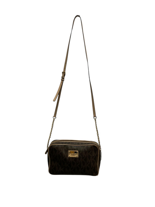 Vist Large View of Product Image Which is Used Michael Michael Kors Large Leather Handbag