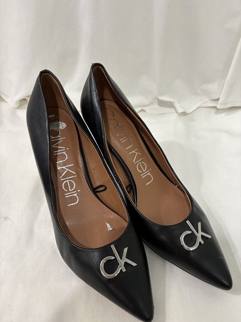 Vist Large View of Product Image Which is Used Calvin Klein High Heels