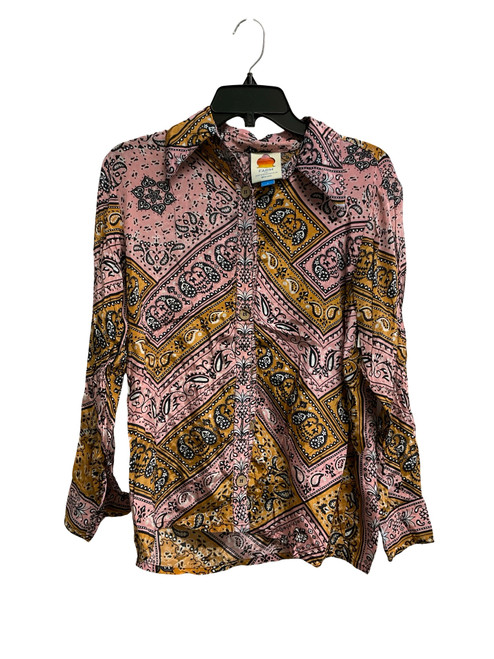 Vist Large View of Product Image Which is Used Farm Rio Long Sleeve Top S-4/6
