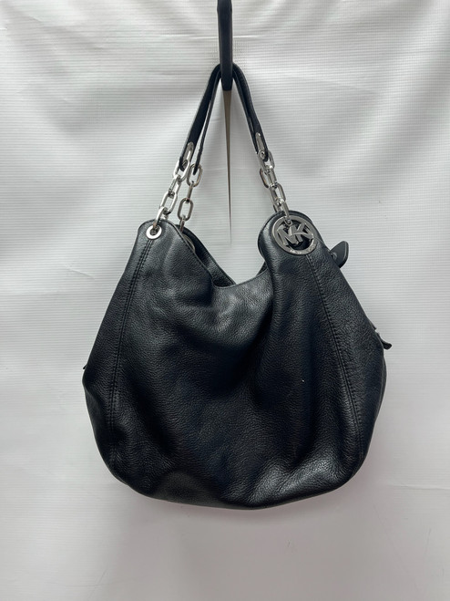 Vist Large View of Product Image Which is Used Michael Michael Kors Large Leather Handbag