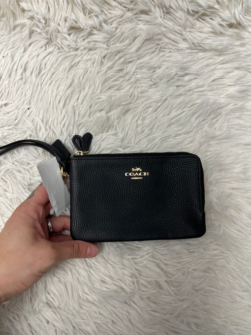 Vist Large View of Product Image Which is Used Coach Leather Wristlet