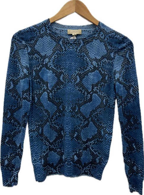 Vist Large View of Product Image Which is Used Burberry Lightweight Sweater S-4/6 AS IS 