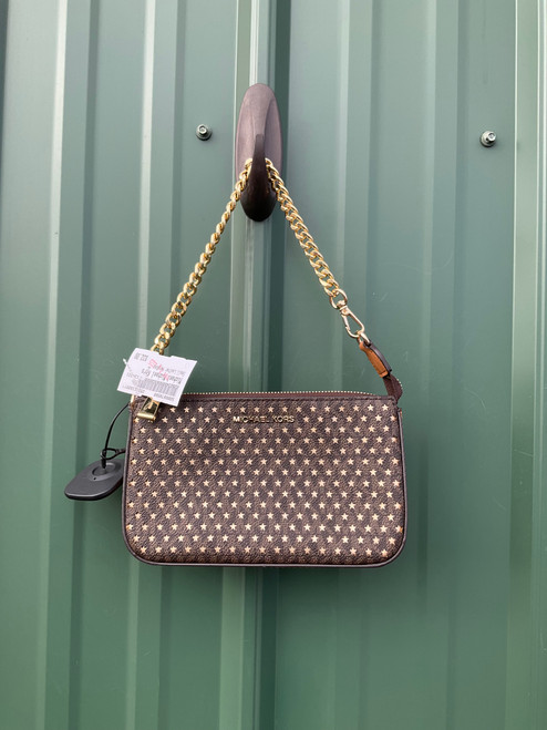 Vist Large View of Product Image Which is Used Michael Michael Kors Small Leather Handbag