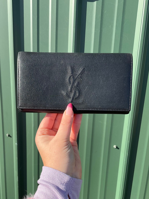 Vist Large View of Product Image Which is Used Yves Saint-Laurent Leather Wallet