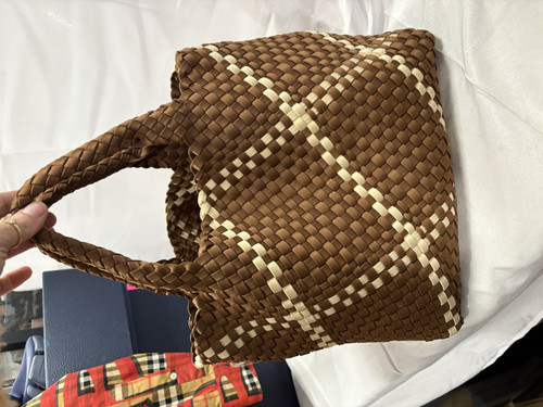 Vist Large View of Product Image Which is Used Braided brown Large Handbag 